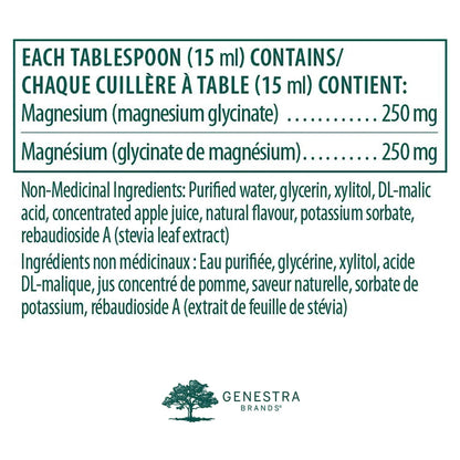 liquid magnesium glycinate supplement facts