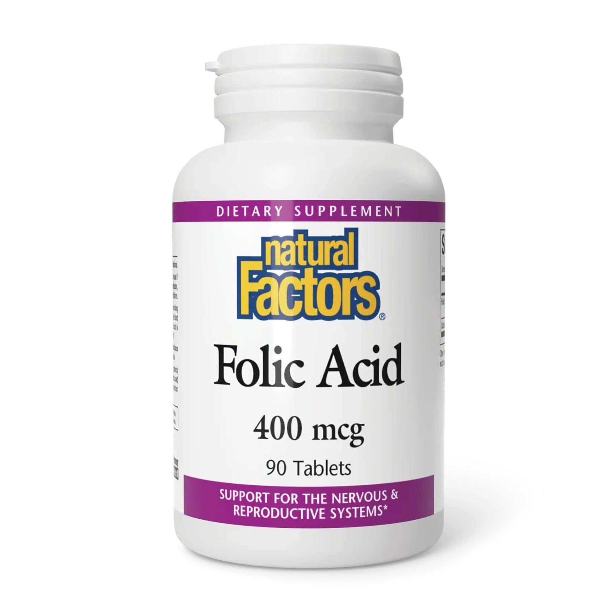natural factors folic acid 400 mcg